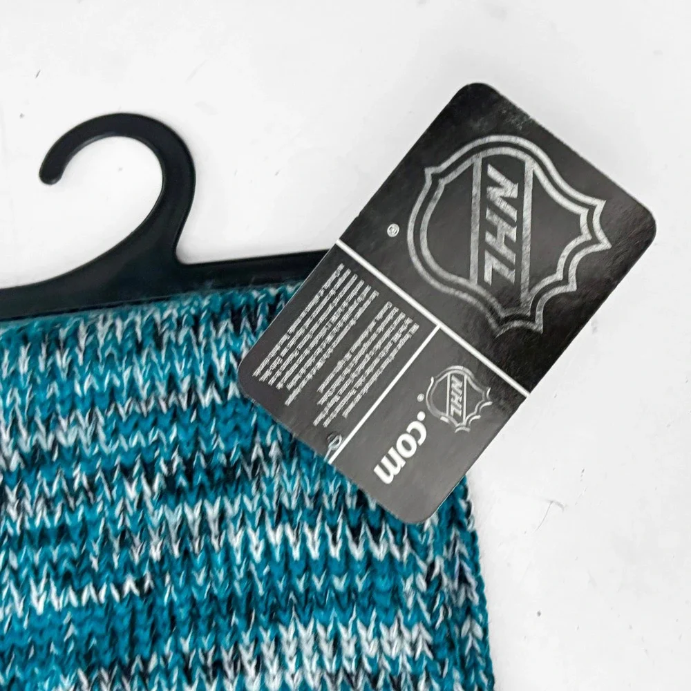 San‎ Jose Sharks NHL NEW Forever Collectibles Teal Knit Scarf Embroidered Logo